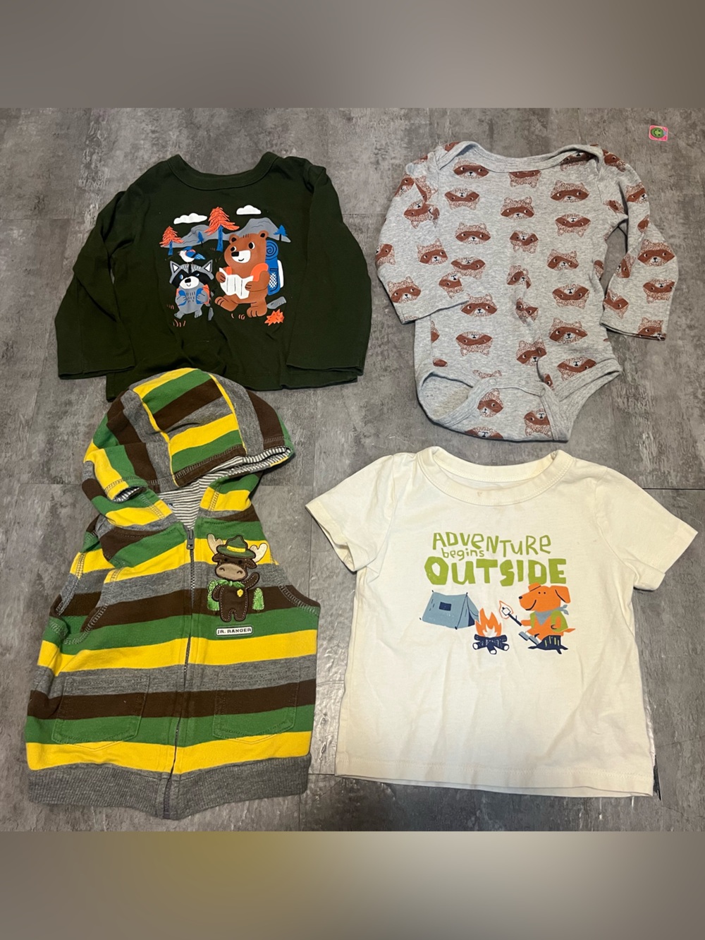 Outdoors Animal Themed Bundle of 4 (12 to 18 months) Shirts